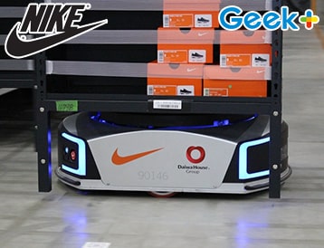 Nike впервые выполняет доставку в тот же день в Японии благодаря роботам Geek+