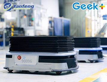 Роботы Geek+ М100 оптимизируют производственный процесс компании Yanfeng